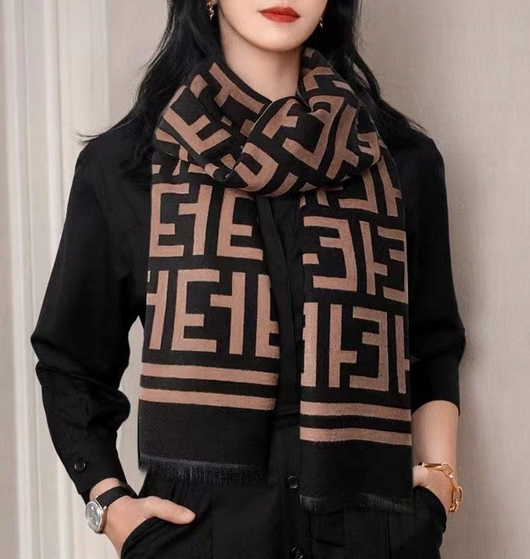 Bufanda de invierno de mujer 180 × 66 cm