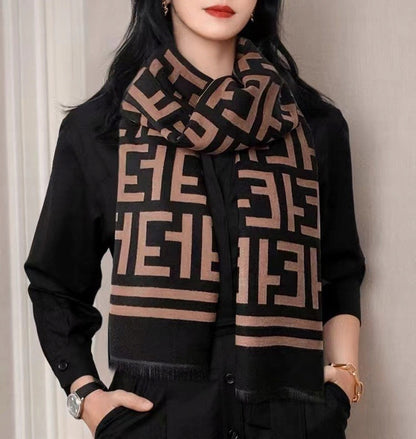 Bufanda de invierno de mujer 180 × 66 cm