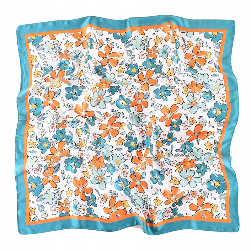 Seidenähnliches Damenhalstuch 70 × 70 cm