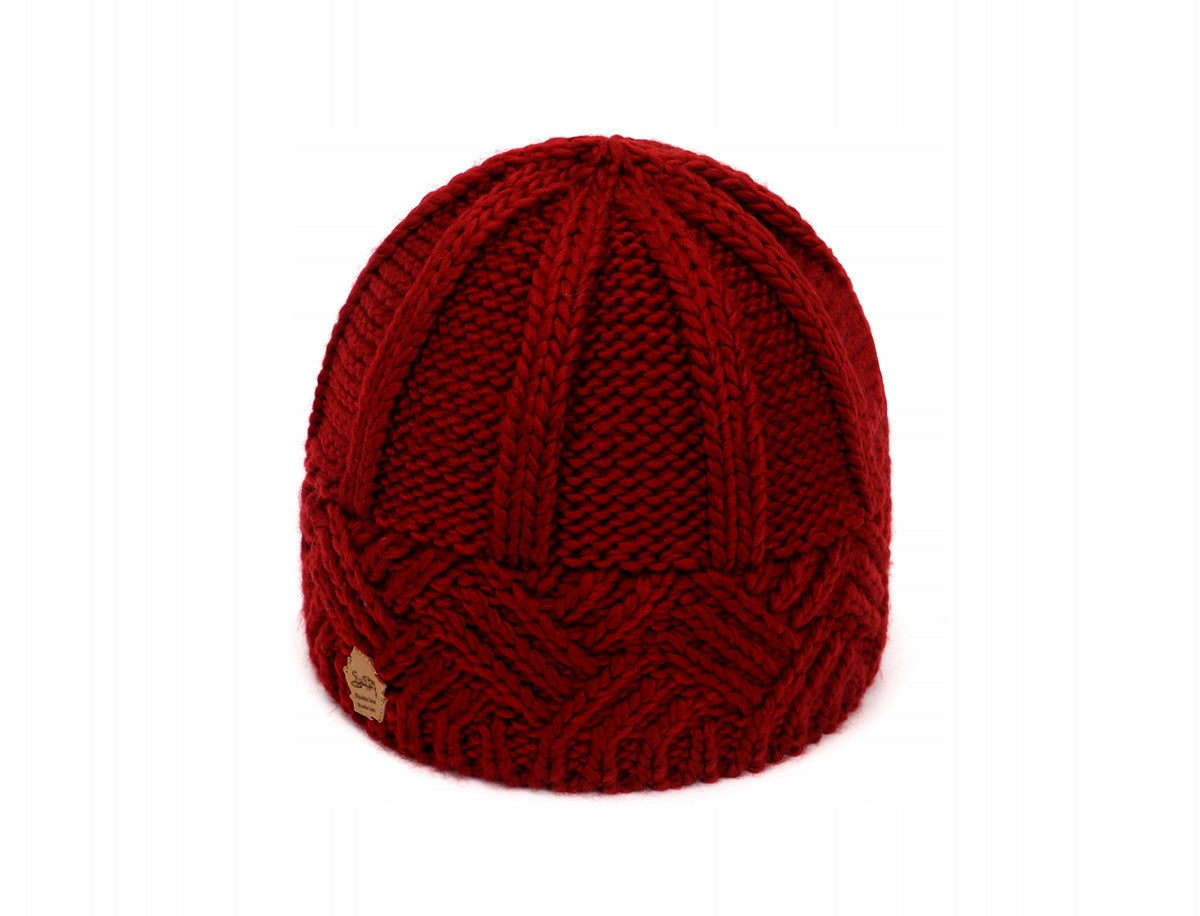 Handmade Women's Beanie – Burgundy