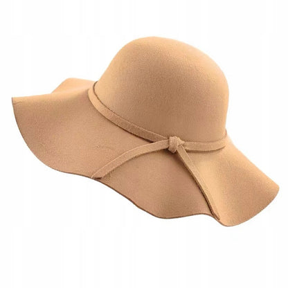 Chapeau à bord pour femme – beige