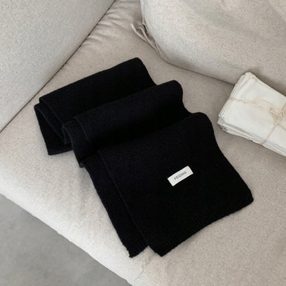 Women's Winter Scarf 160 × 22 cm – Black