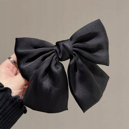 Elegant Black Bow Hair Clip — Stylish Hair Accessory