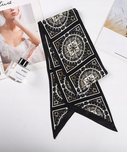 Foulard effet soie pour femme 13 × 147 cm