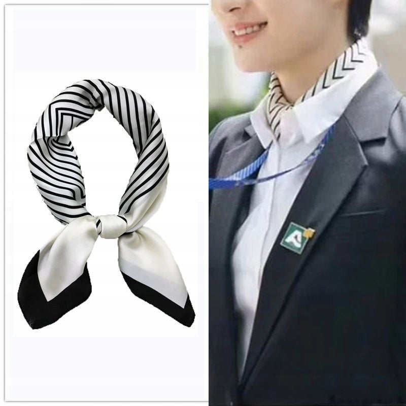Foulard effet soie pour femme 70 × 70 cm