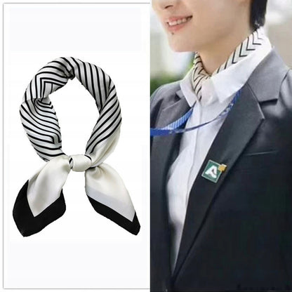 Foulard effet soie pour femme 70 × 70 cm