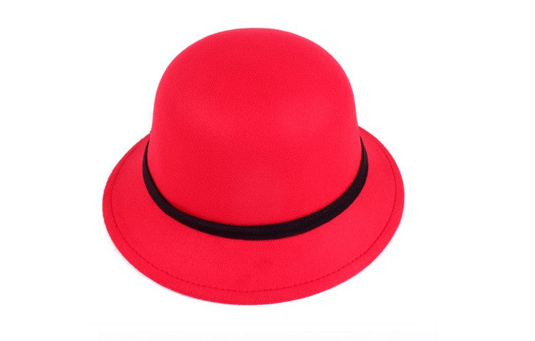 Dámský bucket klobouk – červený
