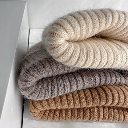 Bonnet pour femme – marron clair et kaki