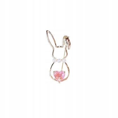 Brosche Hase mit Zirkonia
