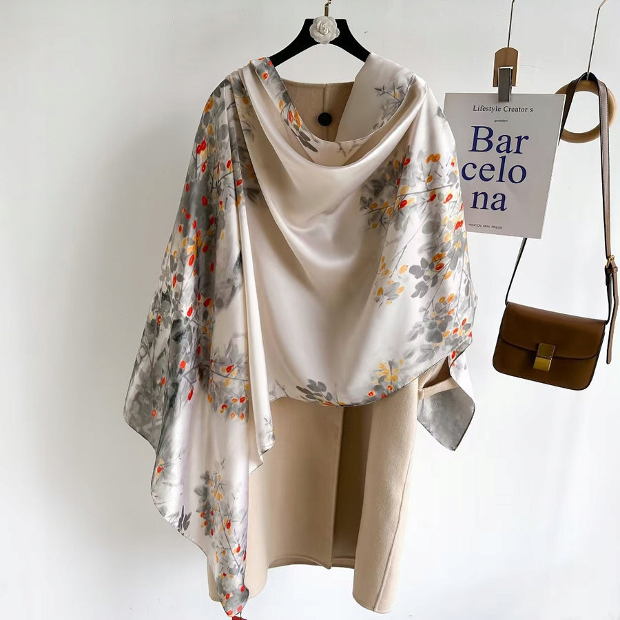 Silk-Effect Scarf 180 × 90 cm