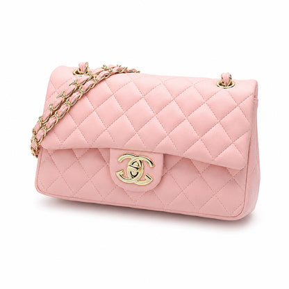 Gesteppte Damenhandtasche – rosa