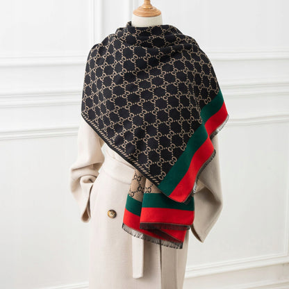 Women's Elegant Warm Winter Scarf — Sophisticated Style, 180×66