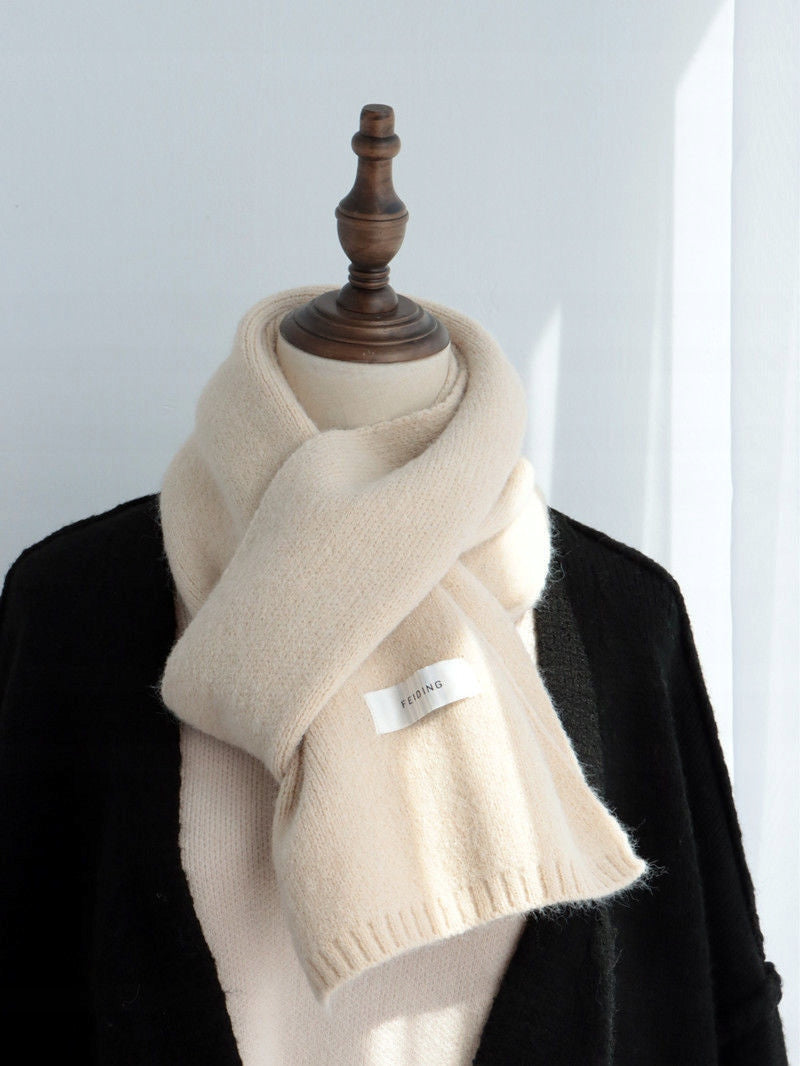 Women's Winter Scarf 160 × 22 cm – Cream
