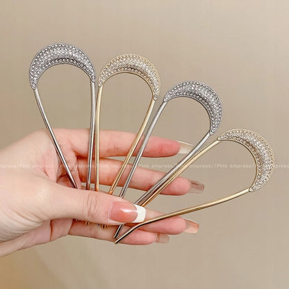 Hair Clip with Rhinestones