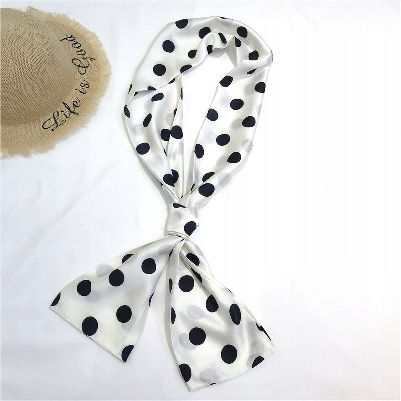 Pañuelo de mujer de imitación de seda 15 × 143 cm