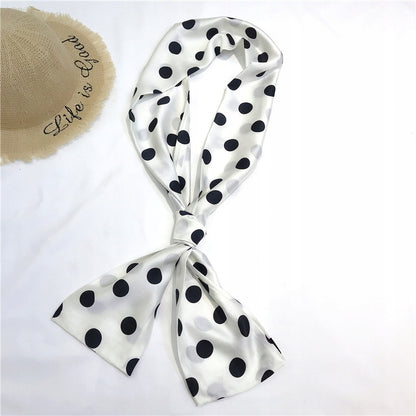 Pañuelo de mujer de imitación de seda 15 × 143 cm