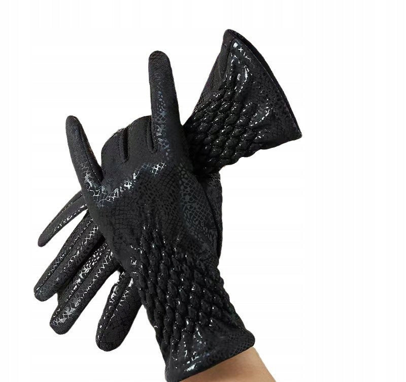 Guantes de cuero de mujer – negro