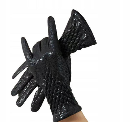 Guantes de cuero de mujer – negro