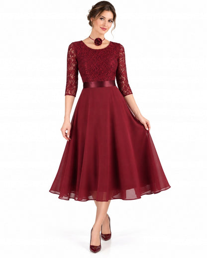 Sukienka ESTERA | color:bordowy