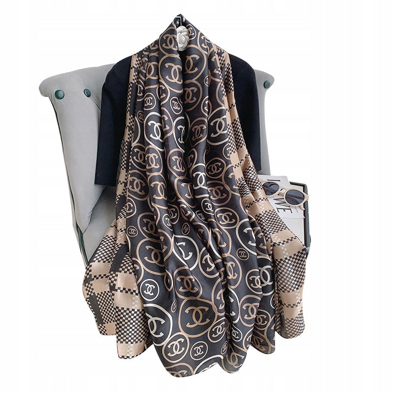Silk-Effect Scarf 180 × 90 cm