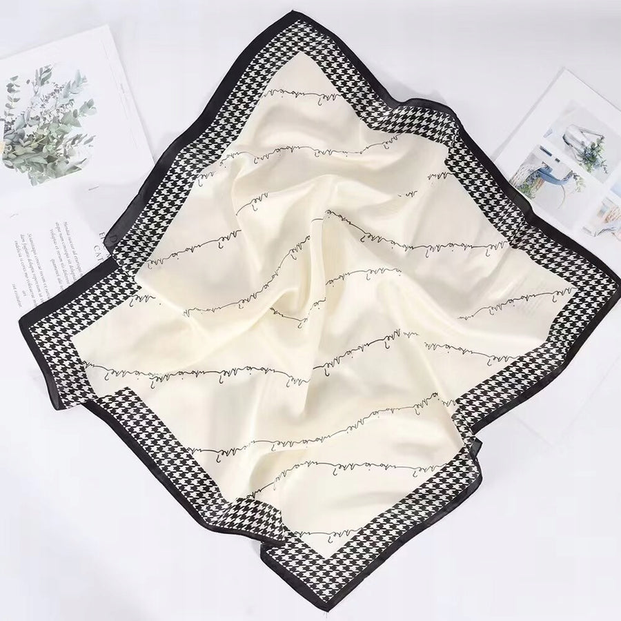 Pañuelo de mujer de imitación de seda 70 × 70 cm