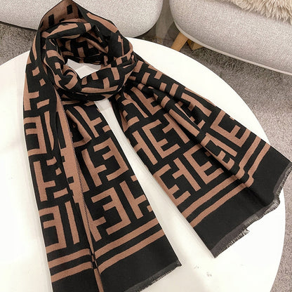 Bufanda de invierno de mujer 180 × 66 cm