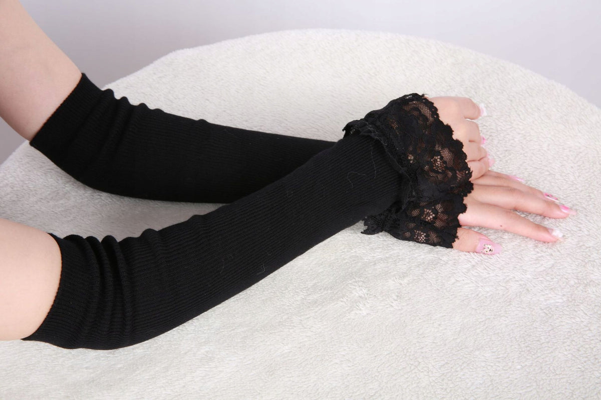 Manșete decorative din dantelă – negre