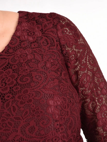 Sukienka ESTERA | color:bordowy