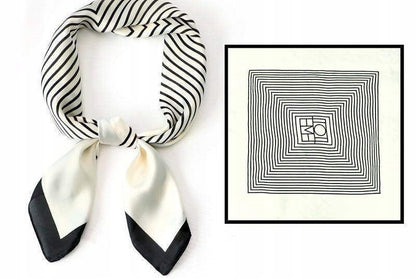 Foulard effet soie pour femme 70 × 70 cm