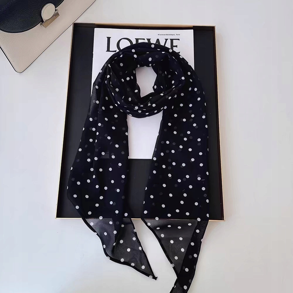 Women's Elegant Long Printed Scarf — Tie Style