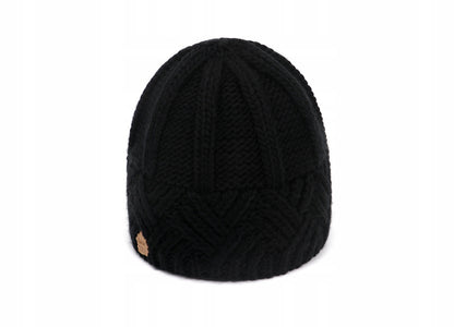 Women's Warm and Comfortable Handmade Black Winter Hat