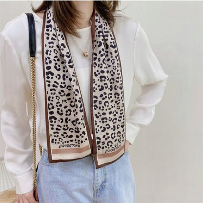 Women's Elegant Long Printed Scarf — Tie Style