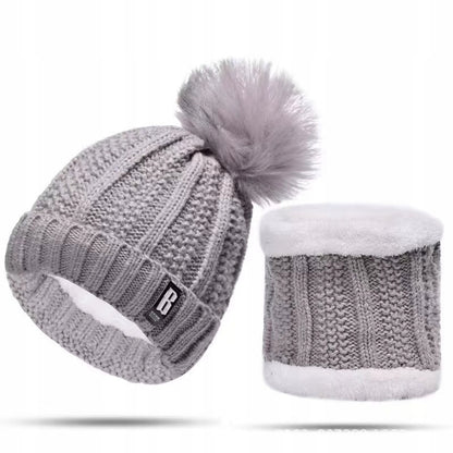 Winter Hat and Snood Set – Grey