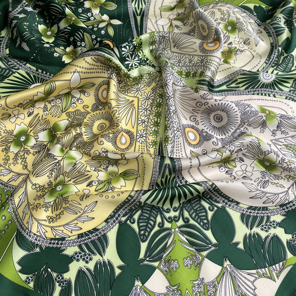 Șal de damă cu aspect de mătase 180 × 90 cm – verde
