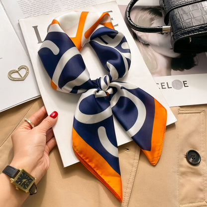 Silk-Effect Square Scarf 70 × 70 cm