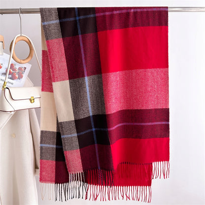 Damen-Winterschal 200 × 66 cm – mehrfarbig
