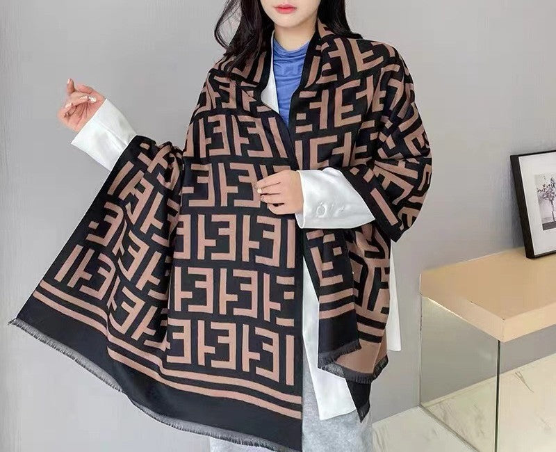 Bufanda de invierno de mujer 180 × 66 cm