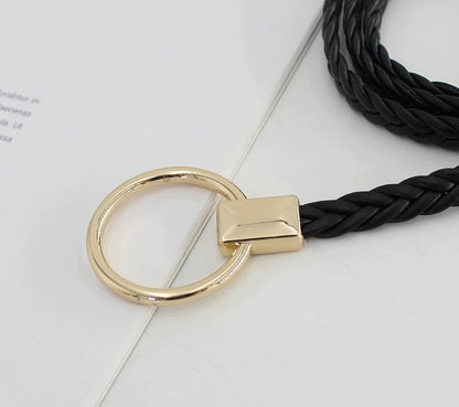 Cinturón de mujer para atar – negro