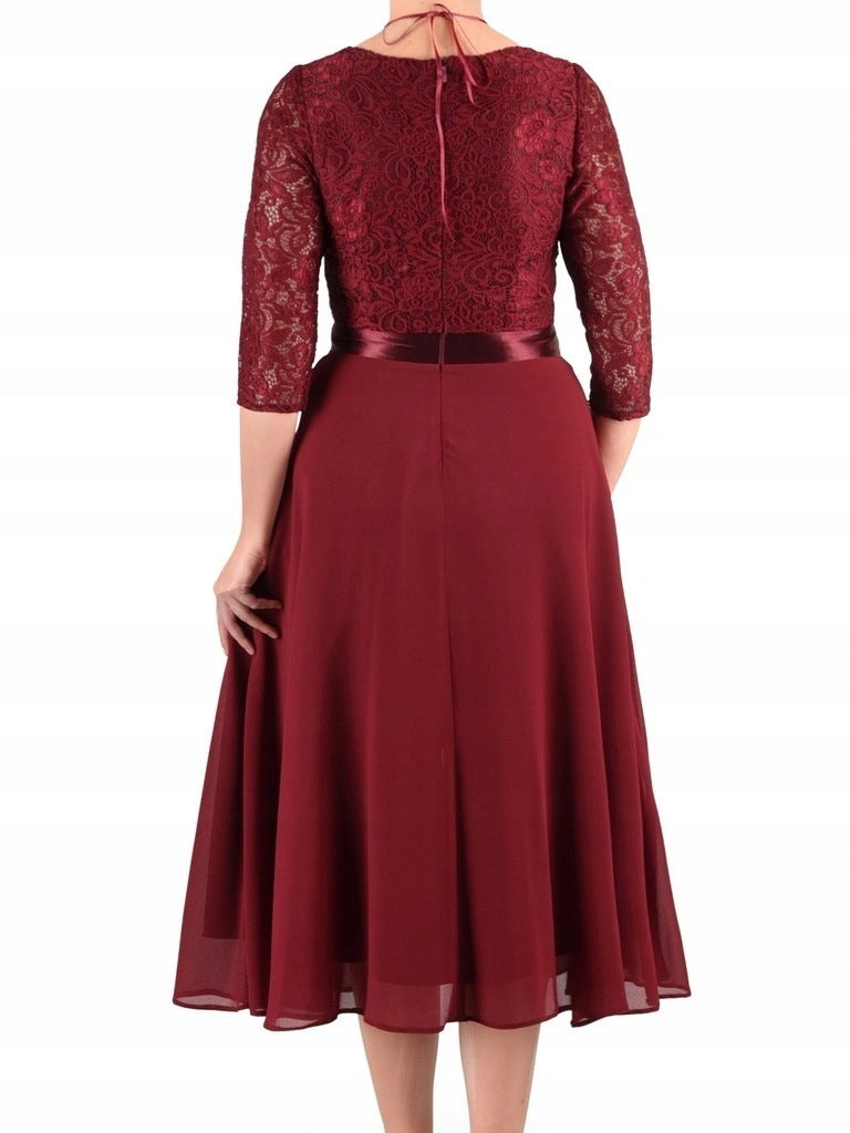 Sukienka ESTERA | color:bordowy