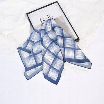 Foulard effet soie pour femme 70 × 70 cm