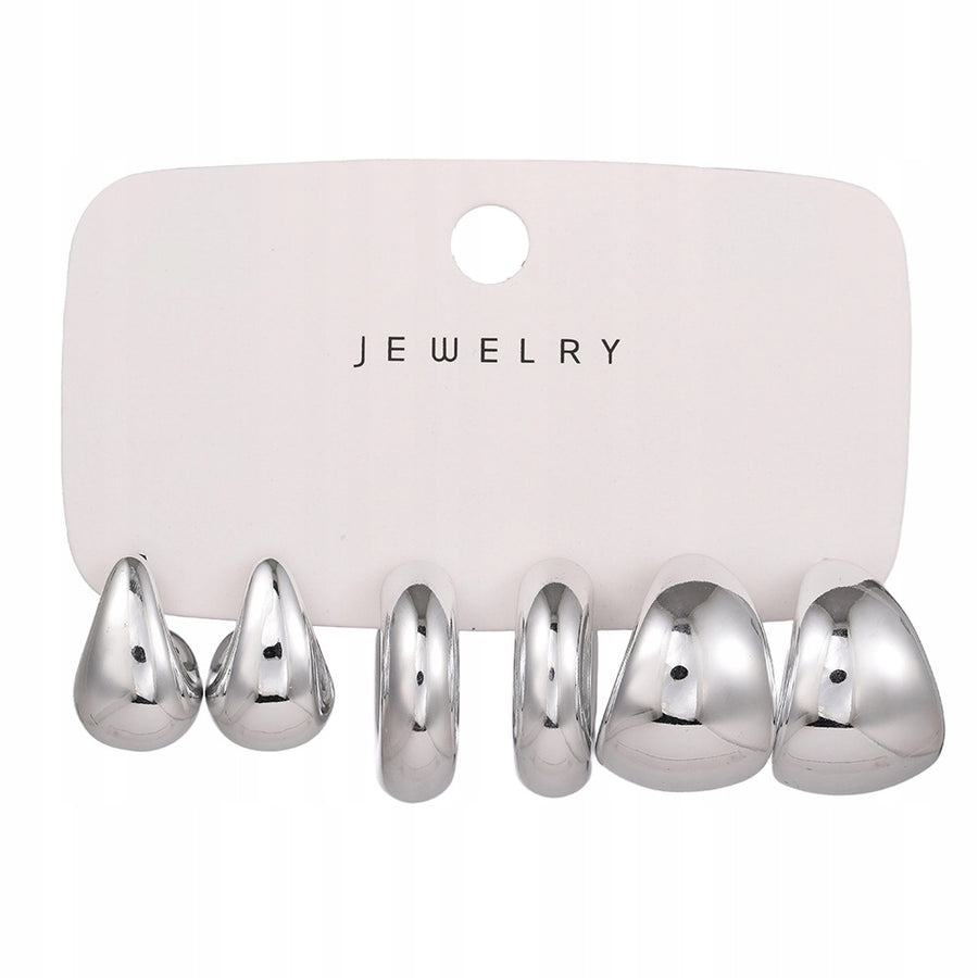 Earring Set – Silver-Tone