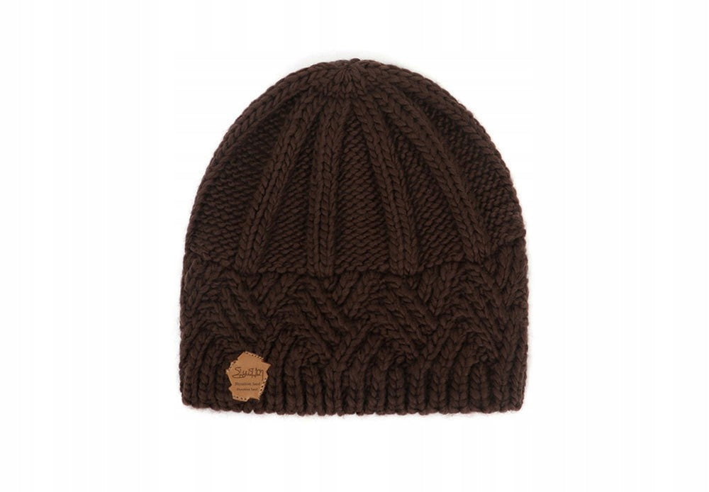 Women's Warm and Comfortable Handmade Brown Winter Hat
