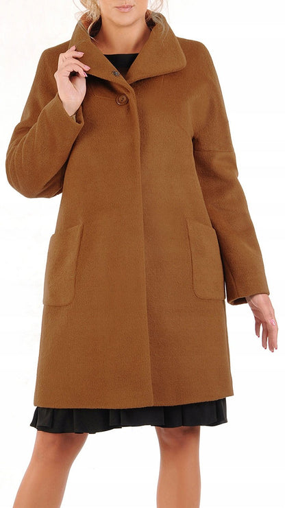 Amelia Elegant Alpaca-Style Autumn Coat