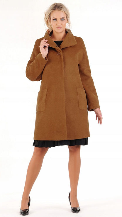 Amelia Elegant Alpaca-Style Autumn Coat