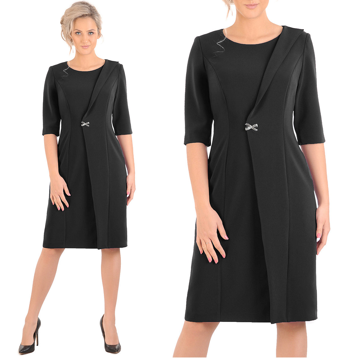 Elegancka sukienka Alexis II | color:czarny