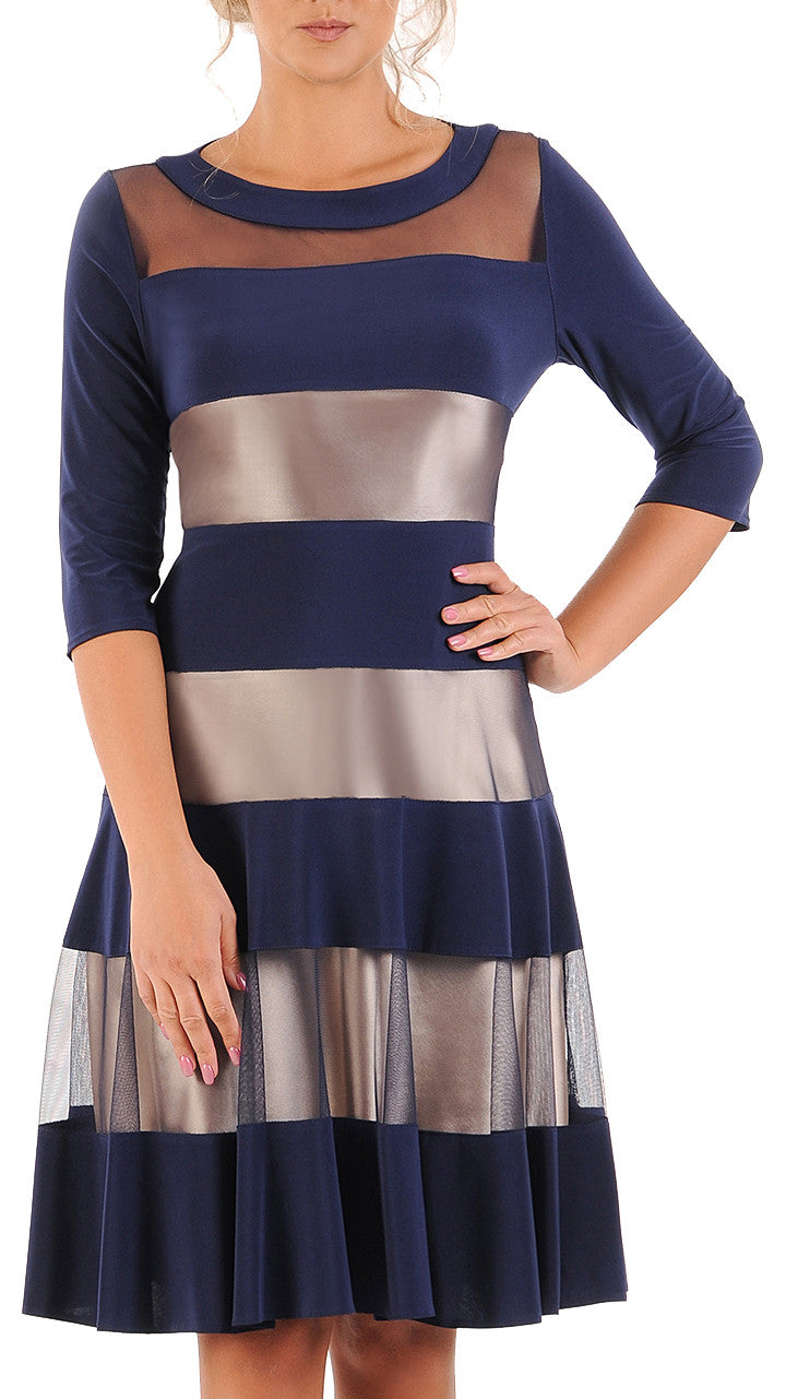 Sukienka Anna | color:granatowy