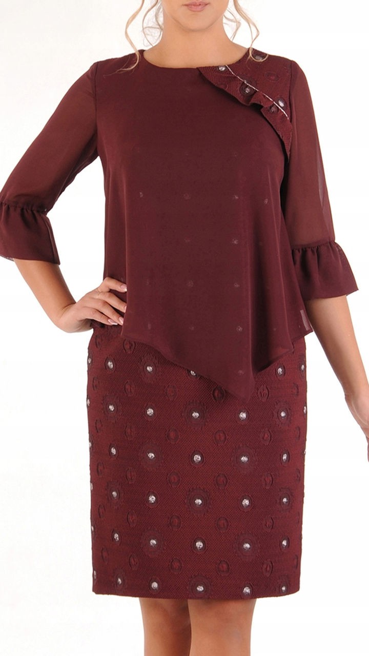 Sukienka Atena | color:bordowy