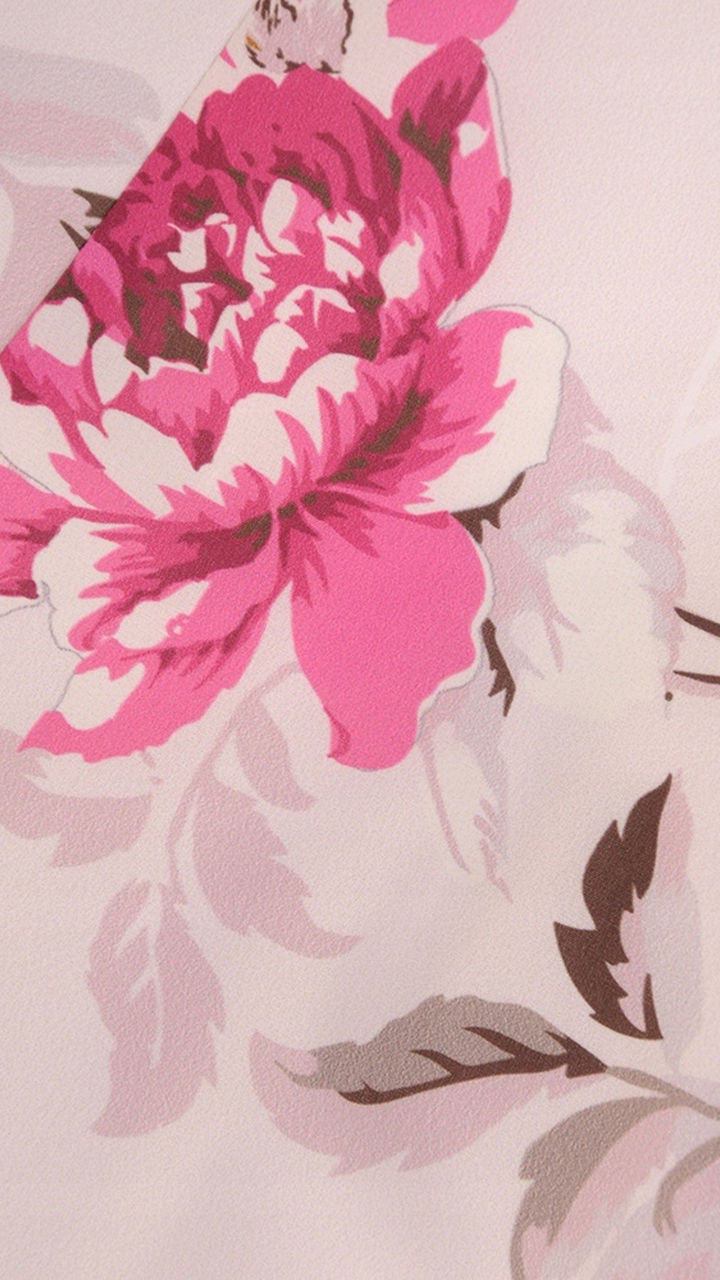 Sukienka Cleo | color:ecru-w-czerwone-kwiaty