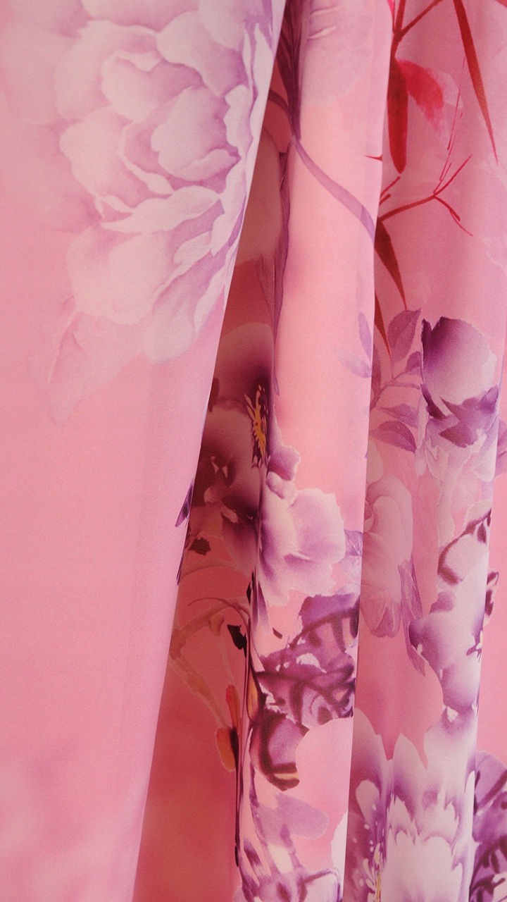 Sukienka Elena | color:rozowy-w-kwiaty