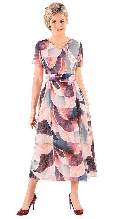 Sukienka ELENA II letnia damska na wesele elegancka na komunie wizytowa | color:bezowy